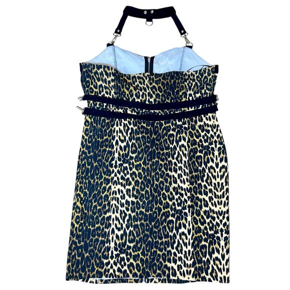 Killstar Leopard Dress Man Eater Bondage - Picture 2 of 16